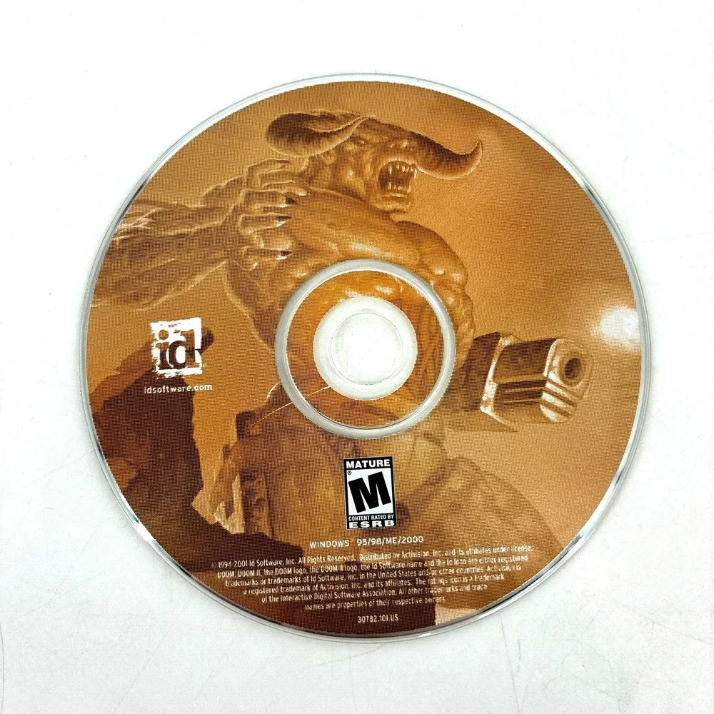 PC Game Lot Vintage Doom II, Rome Total War & Heroes IV of Might &‎ Magic CD Rom